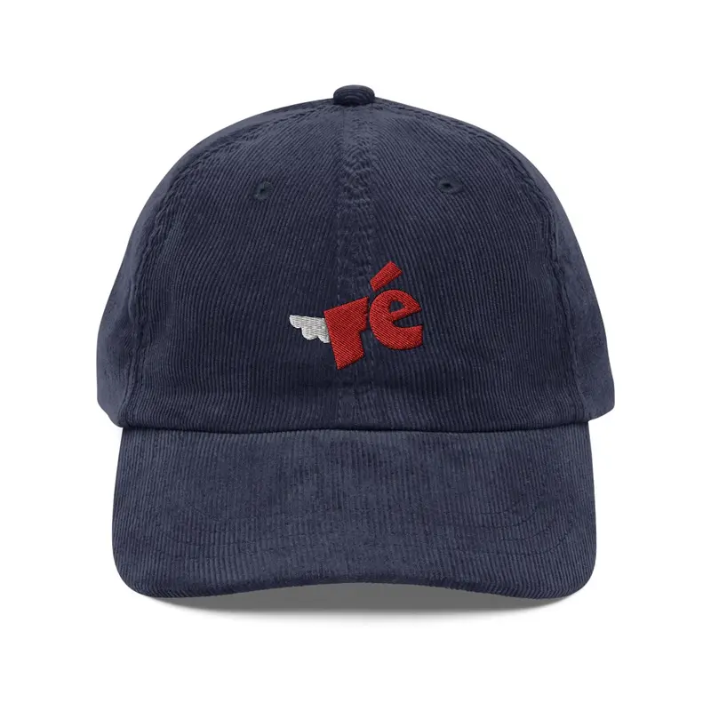 Fé Corduroy Hat (Navy Blue)