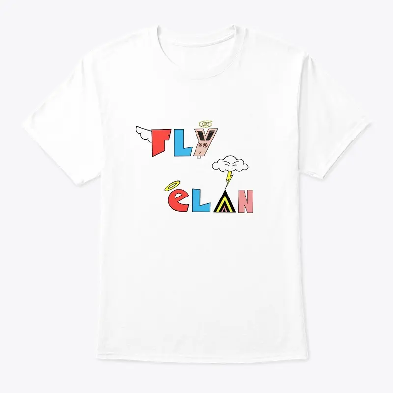 Fly élan Cartoon Logo