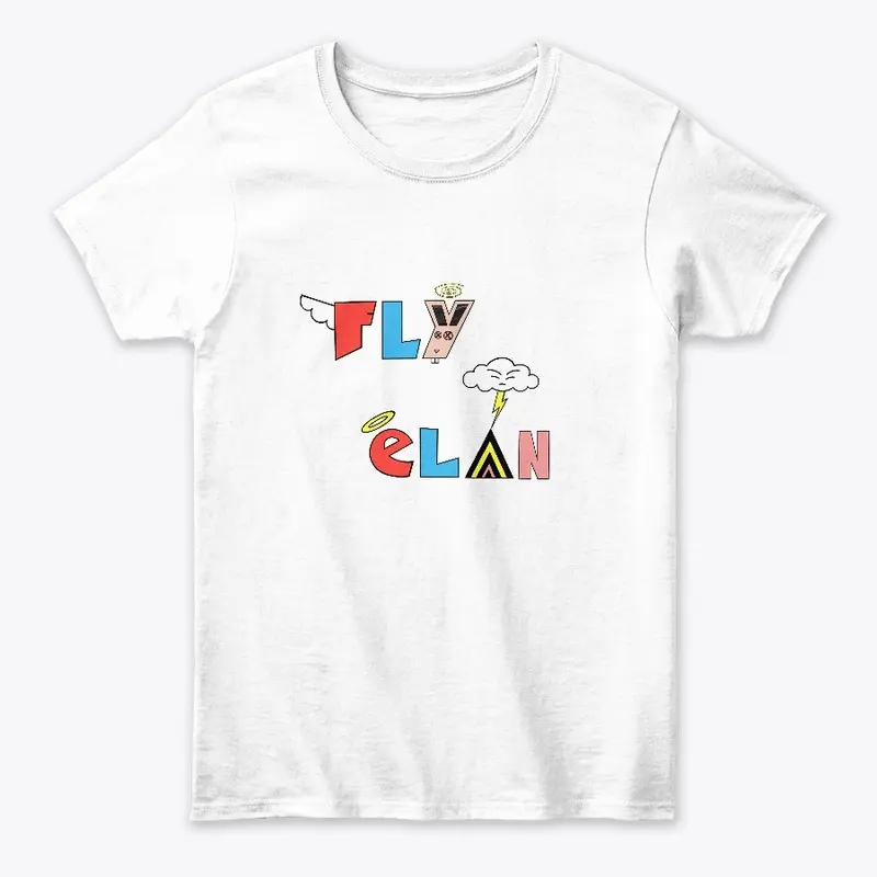 Fly élan Cartoon Logo